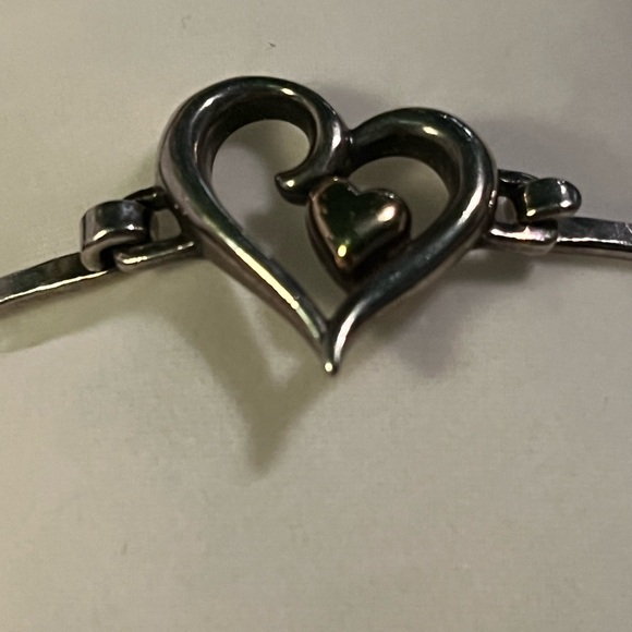 James Avery “joy of my heartt” hook on bracelet. Sterling and 14K gold - Picture 3 of 9